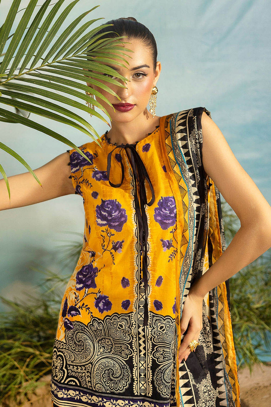 3 Piece Unstitched Printed Lawn Suit
