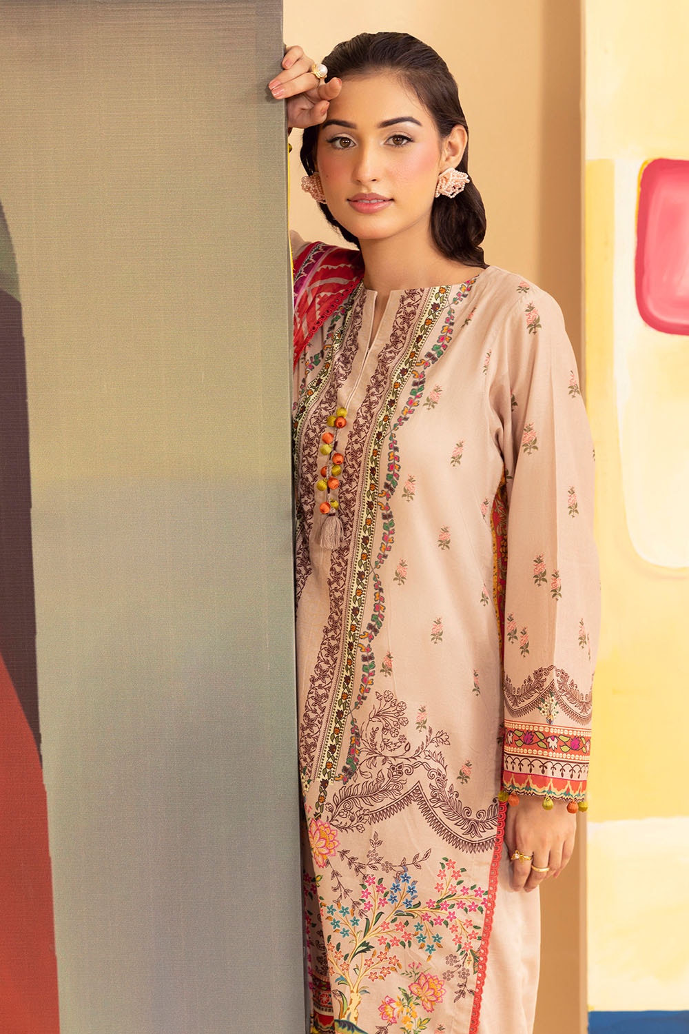 3 Piece Unstitched Printed Lawn Suit ML-52013