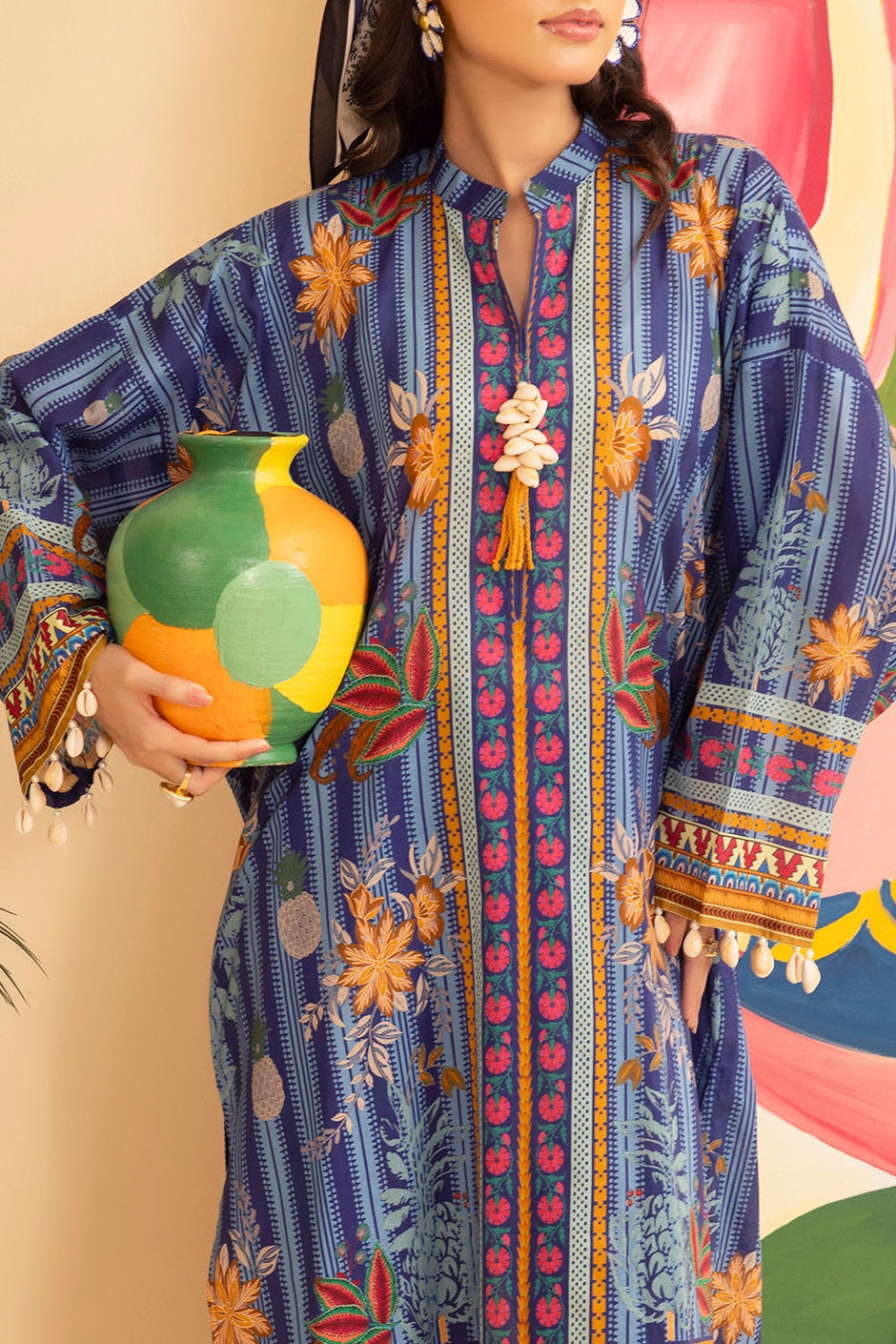 2 Piece Unstitched Printed Lawn Suit