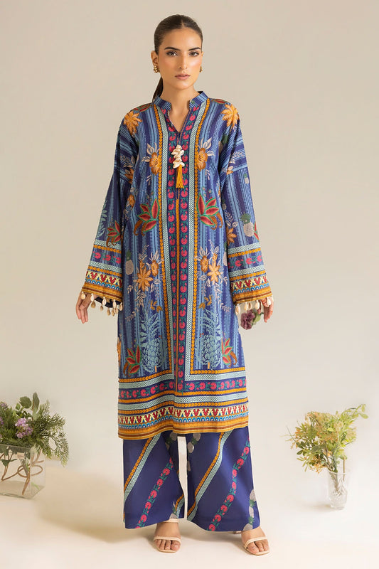 2 Piece Unstitched Printed Lawn Suit MLT-52001
