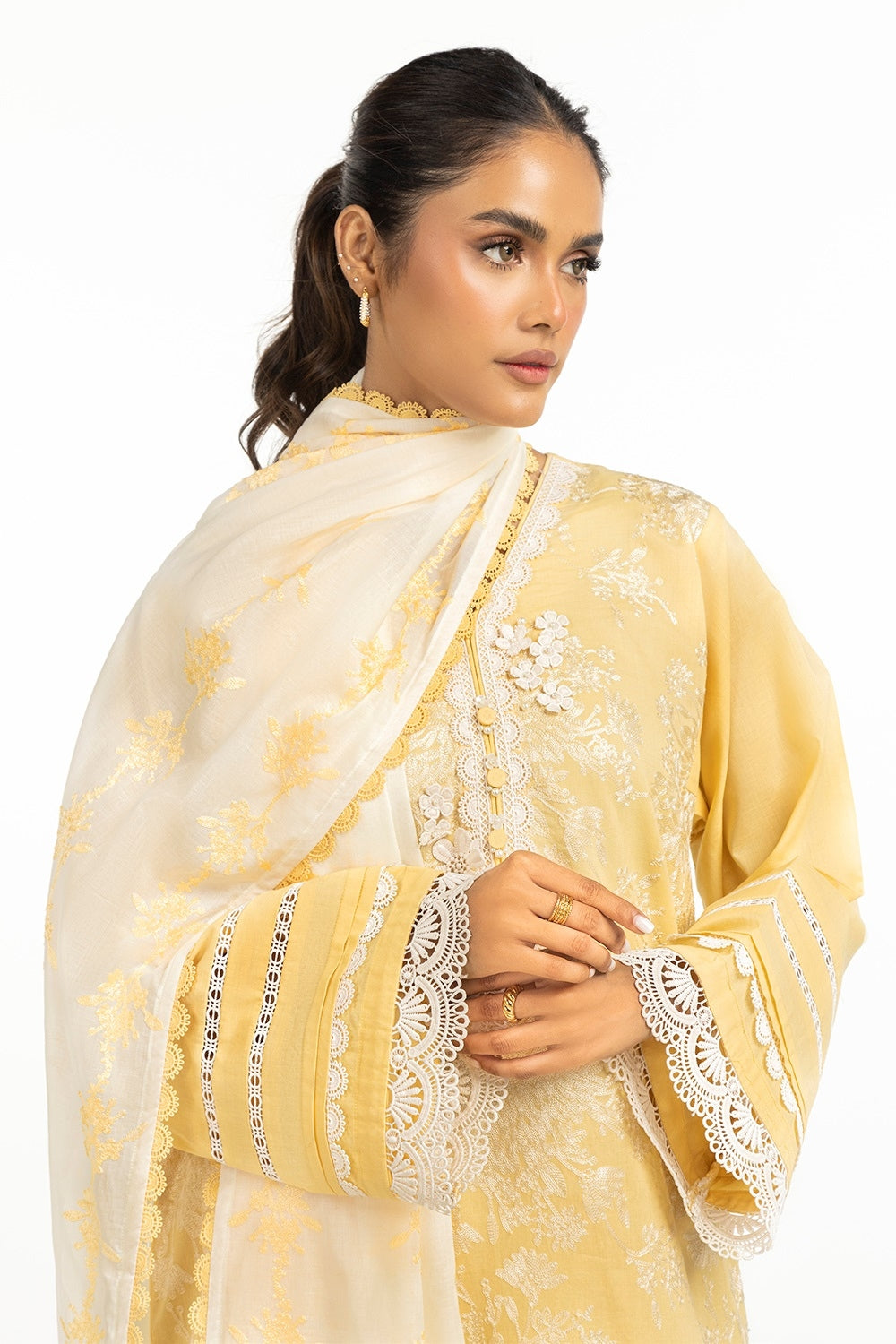 Lawn Embroidered Dupatta IPD-44707