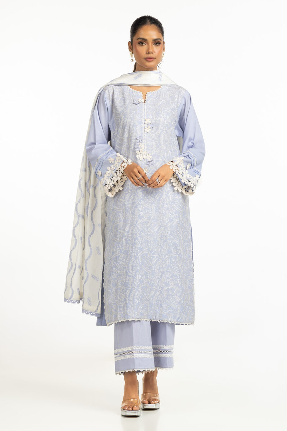 Lawn Embroidered Dupatta