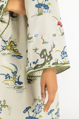 Lawn Embroidered Shirt And Embroidered Trouser IUSTTS-638