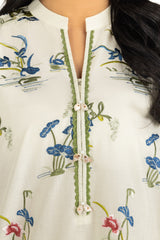 Lawn Embroidered Shirt And Embroidered Trouser IUSTTS-638