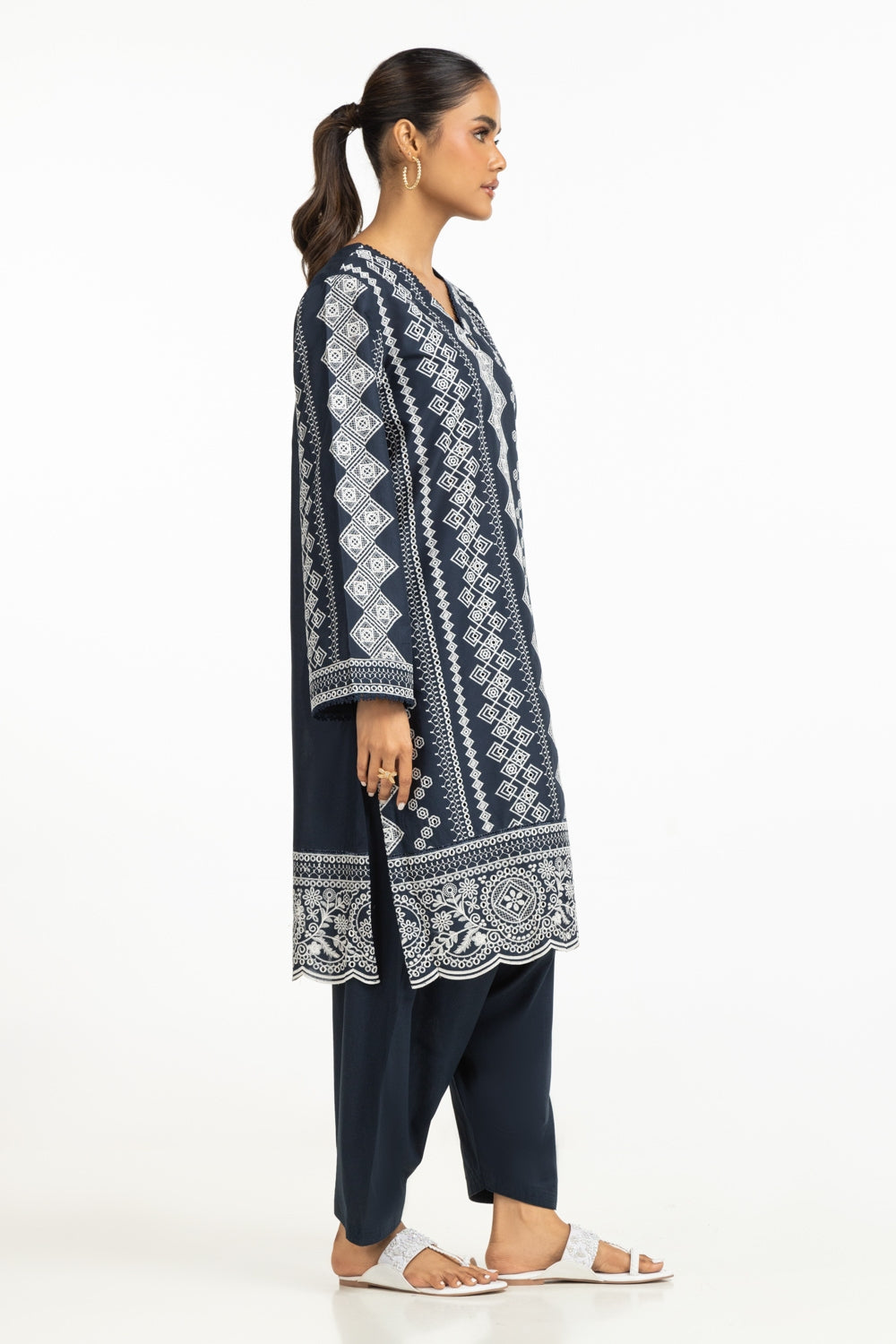 Lawn Embroidered Shirt And Trouser IUSTTS-657