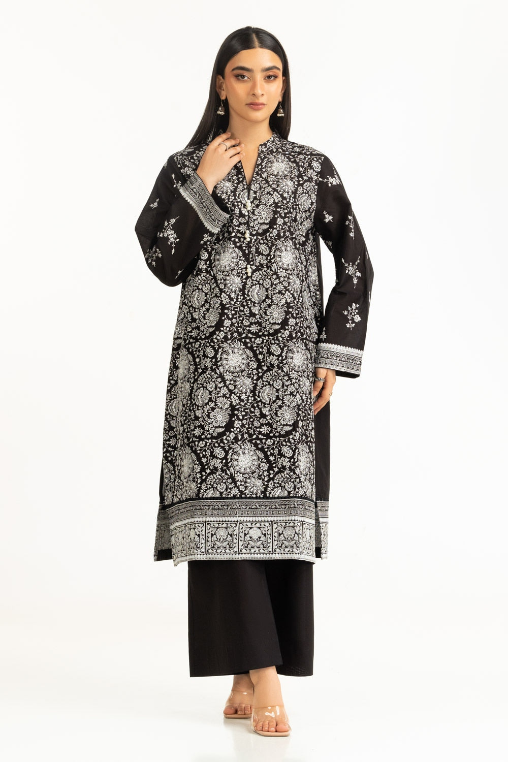 Lawn Embroidered Shirt And Trouser