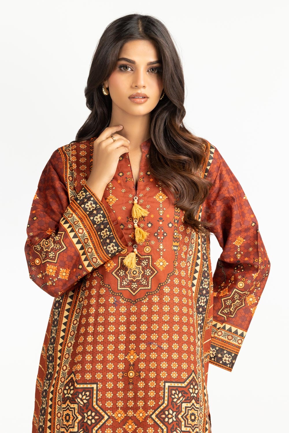 Lawn Gold Printed Co-Ord Set IUSTTS-753