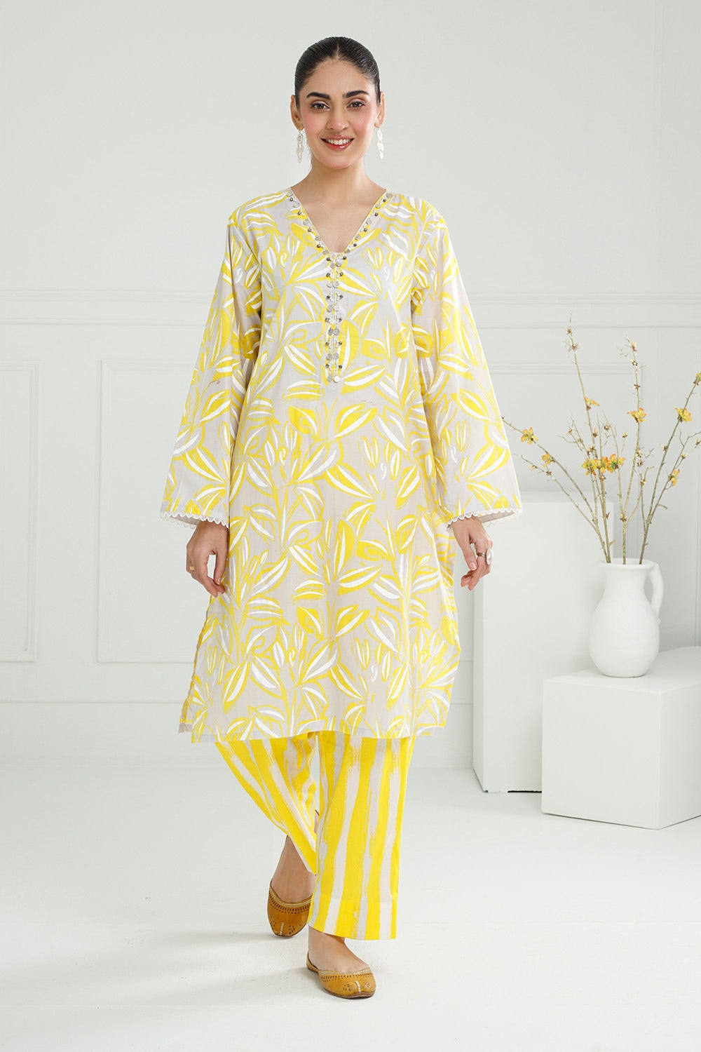 Lawn Lacquer Printed Shirt And Trouser IUSTTS-502