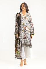 Lawn Printed Shirt And Dupatta IUSTKD-686