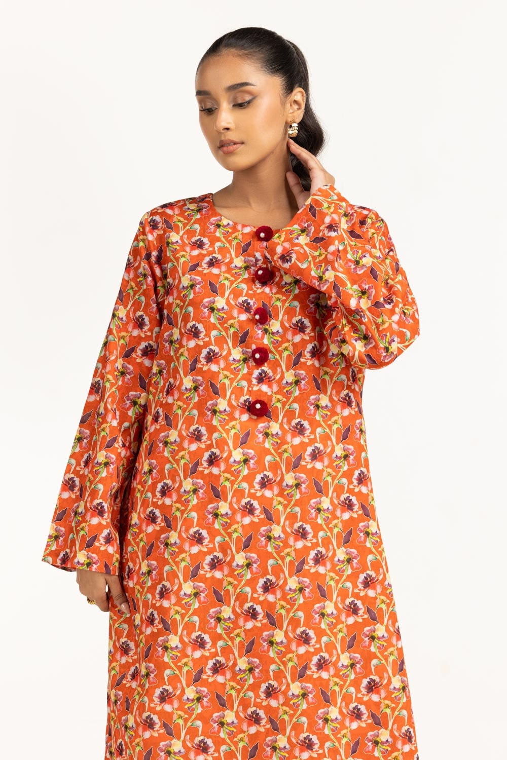 Lawn Printed Shirt IUSTK-685