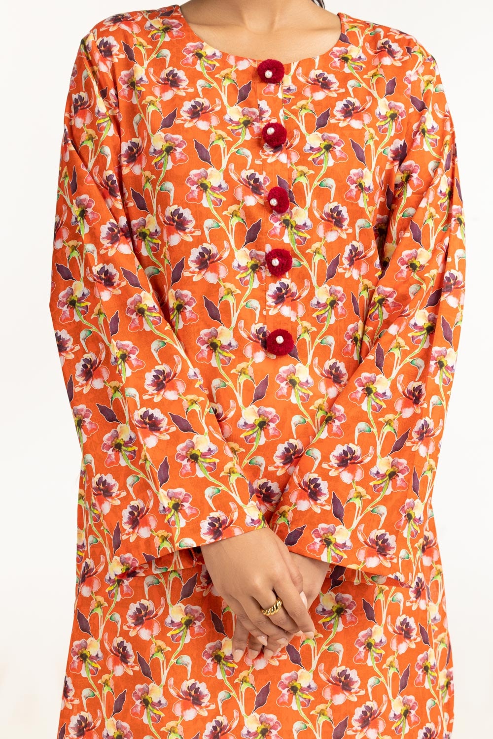 Lawn Printed Shirt IUSTK-685