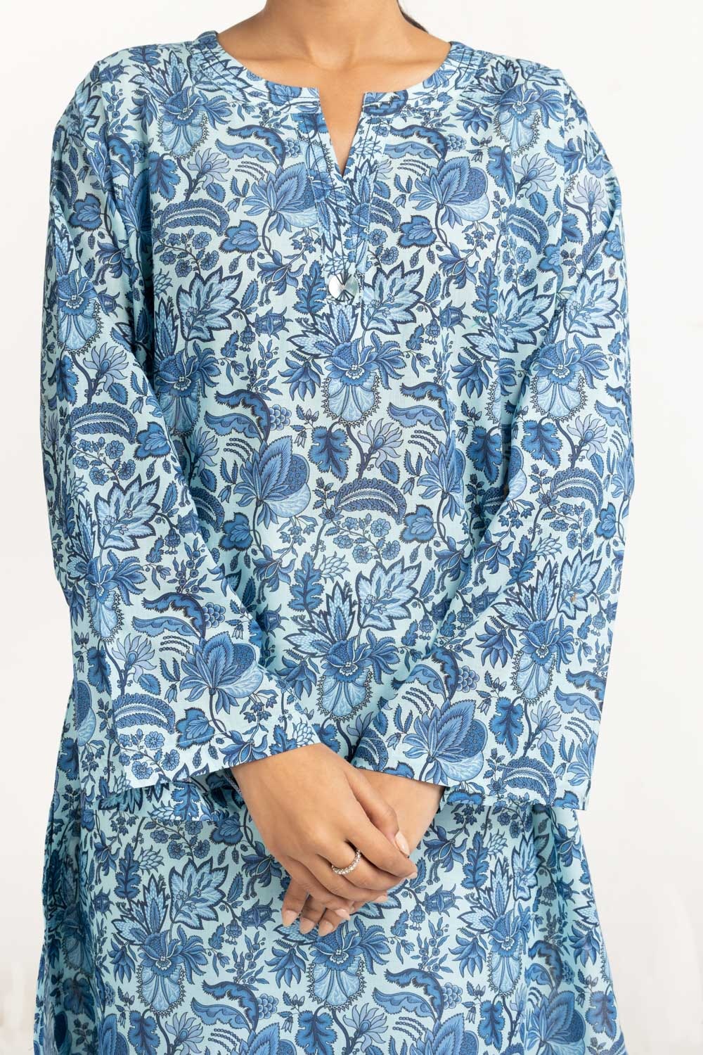 Lawn Printed Shirt IUSTK-690