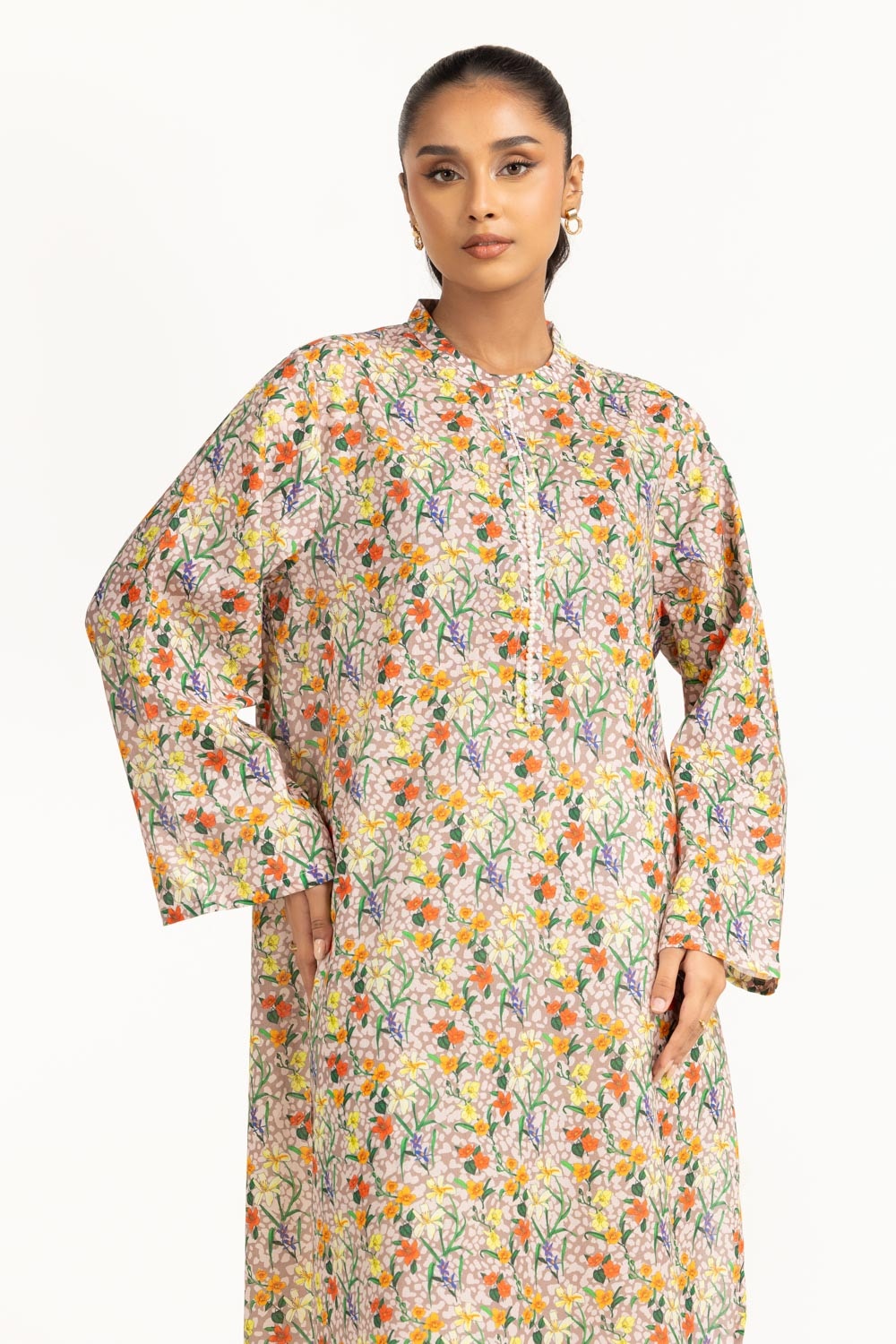 Lawn Printed Shirt IUSTK-696