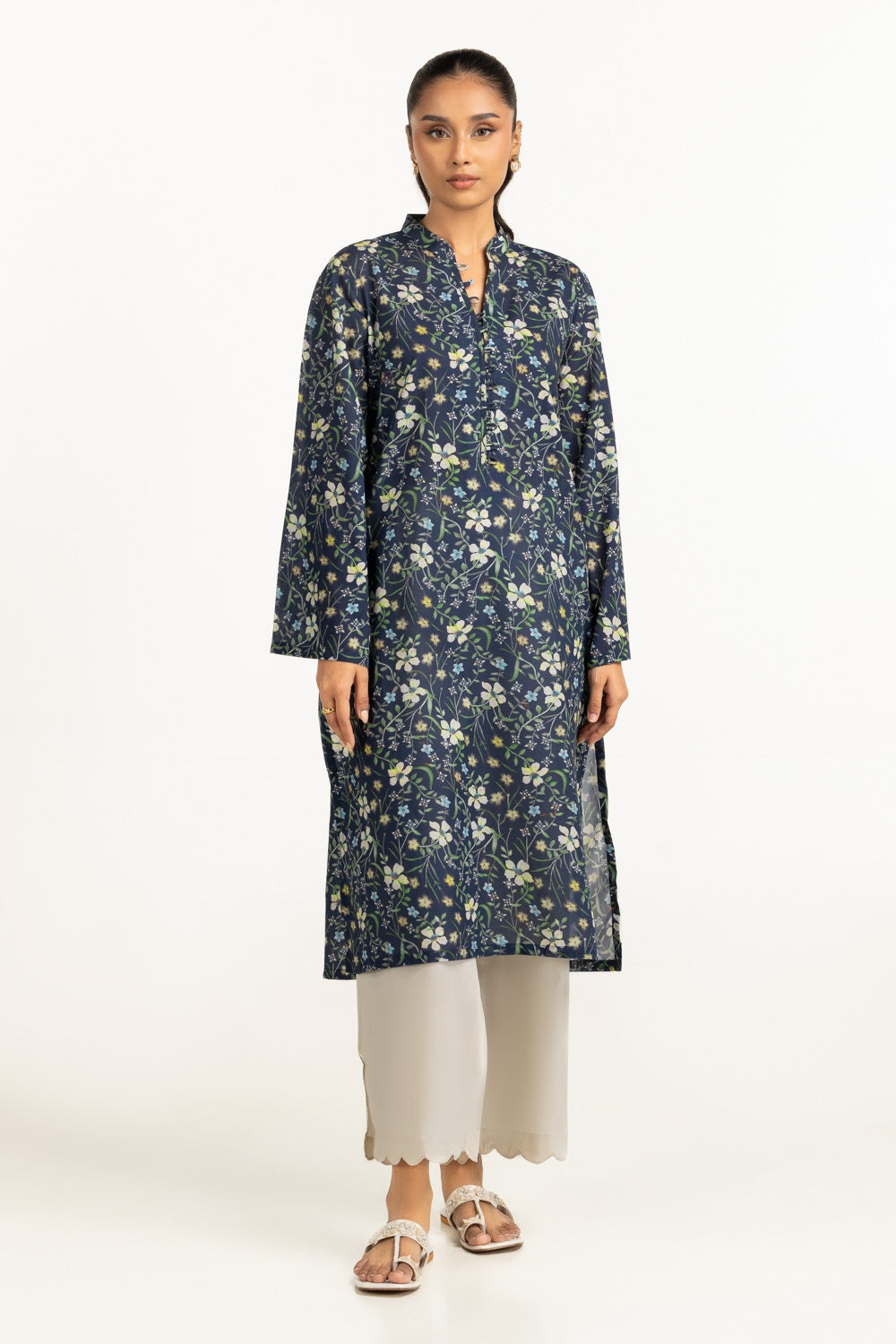 Lawn Printed Shirt IUSTK-697