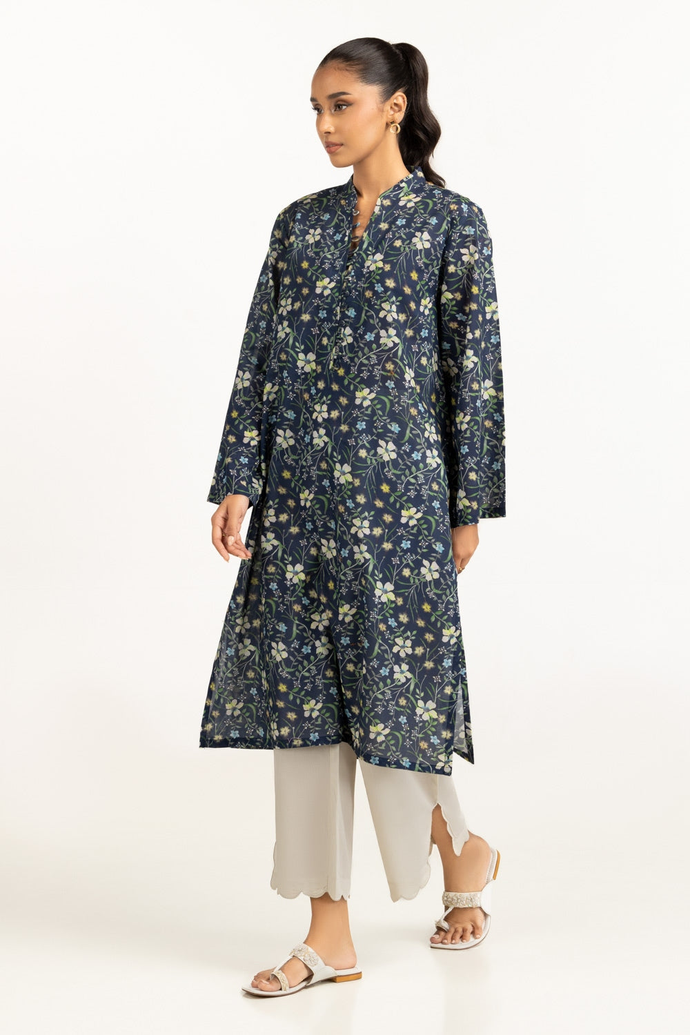 Lawn Printed Shirt IUSTK-697