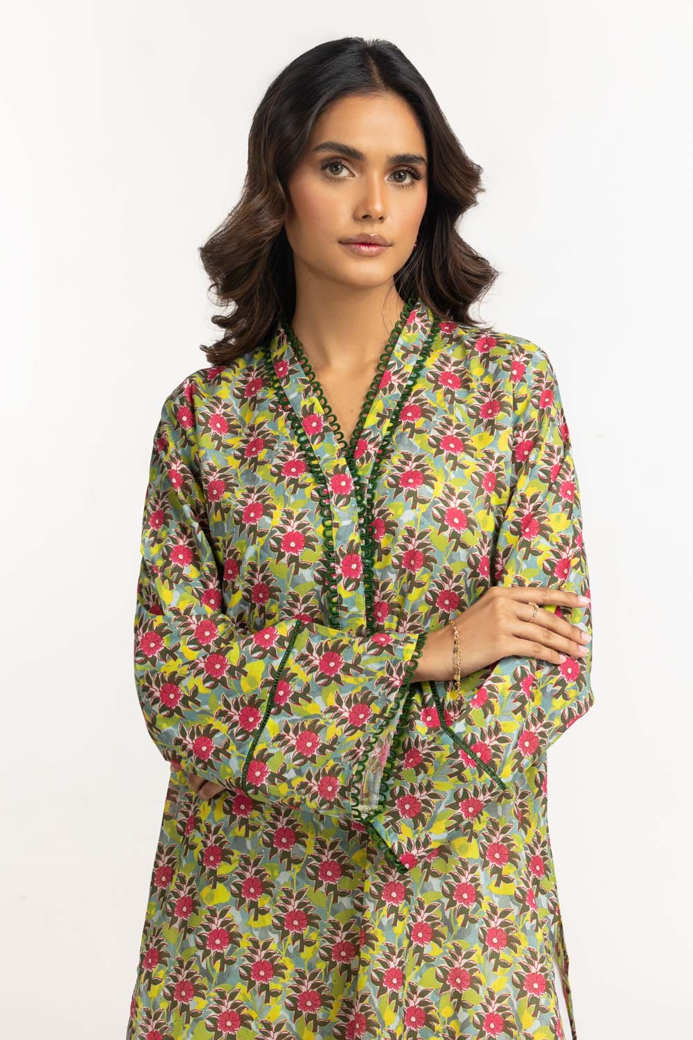 Lawn Printed Shirt IUSTK-704