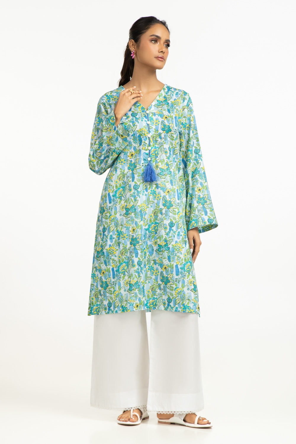 Lawn Printed Shirt IUSTK-705