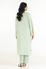 Lawn Schiffli Embroidered Shirt And Dyed Trouser IUSTTS-637