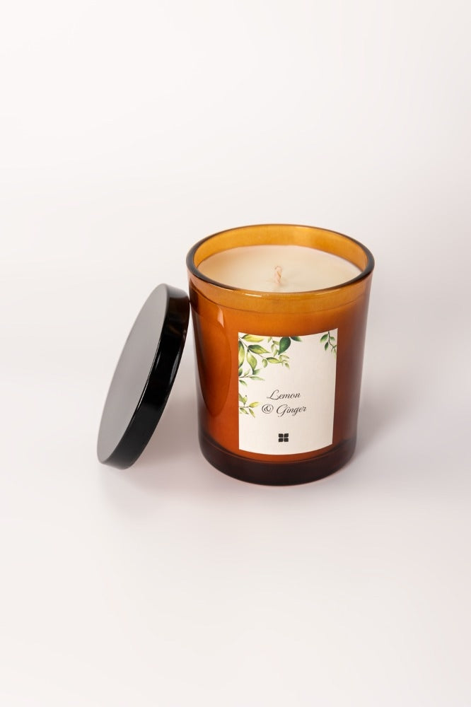 Lemon And Ginger Scented Candle