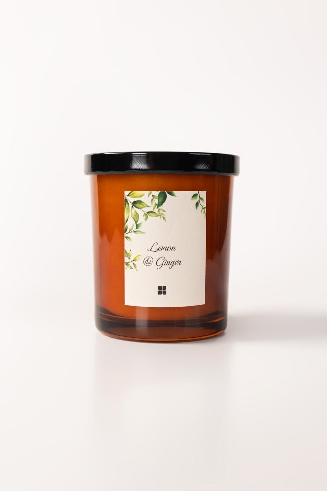 Lemon And Ginger Scented Candle