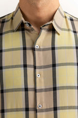 Lemon Yarn Dyed Checkered Casual Shirt MN-CS-YD23-001