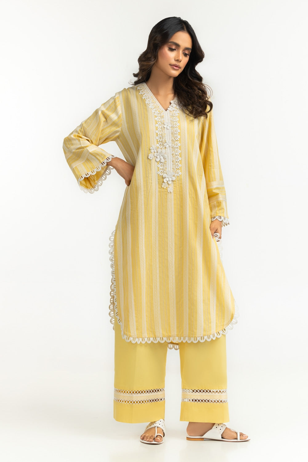 Leno Kara Embellished Co-Ord Set IPST-44377