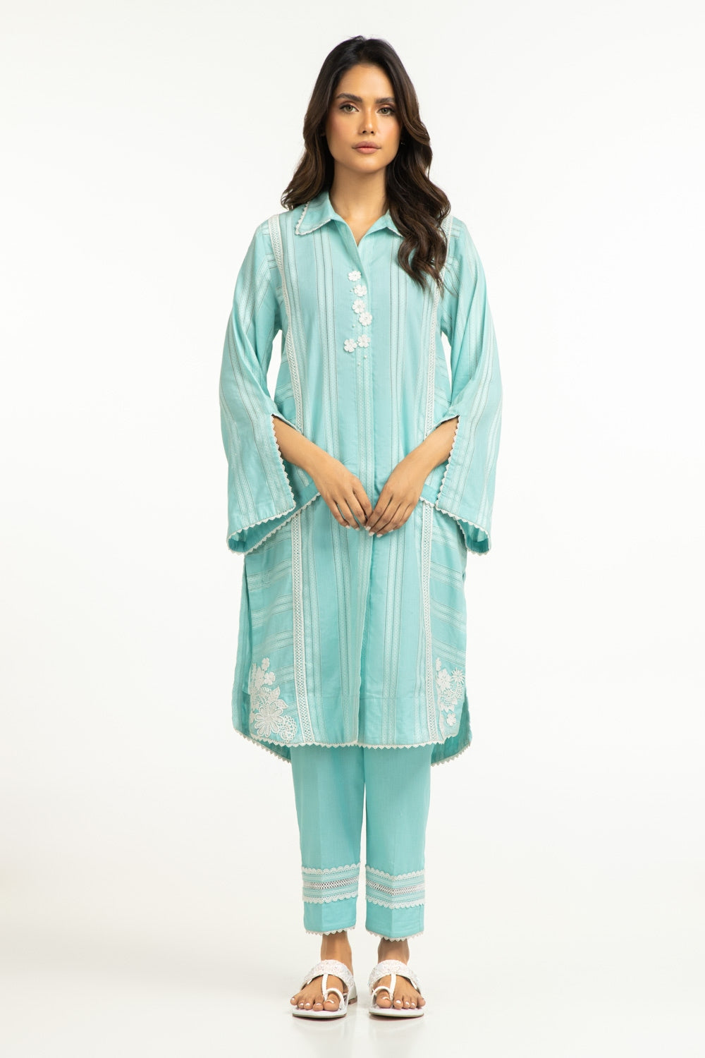 Leno Kara Embellished Co-Ord Set IPST-44378
