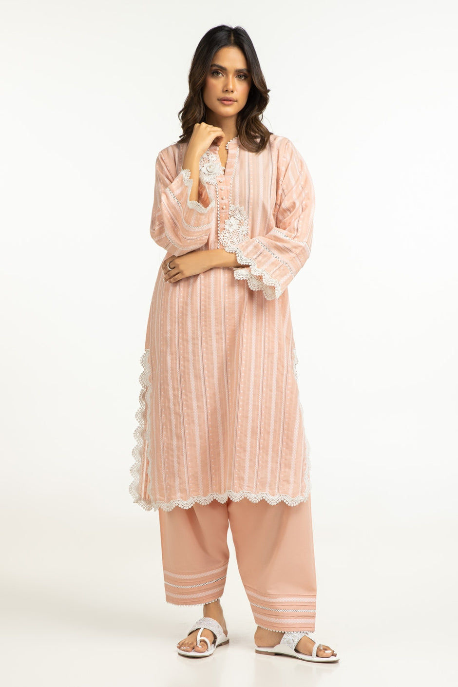 Leno Kara Embellished Co-Ord Set