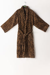 Leopard Velour Bathrobe
