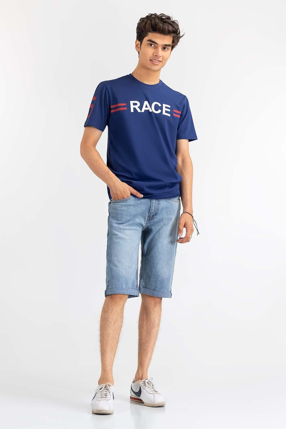 Light blue Basic Short