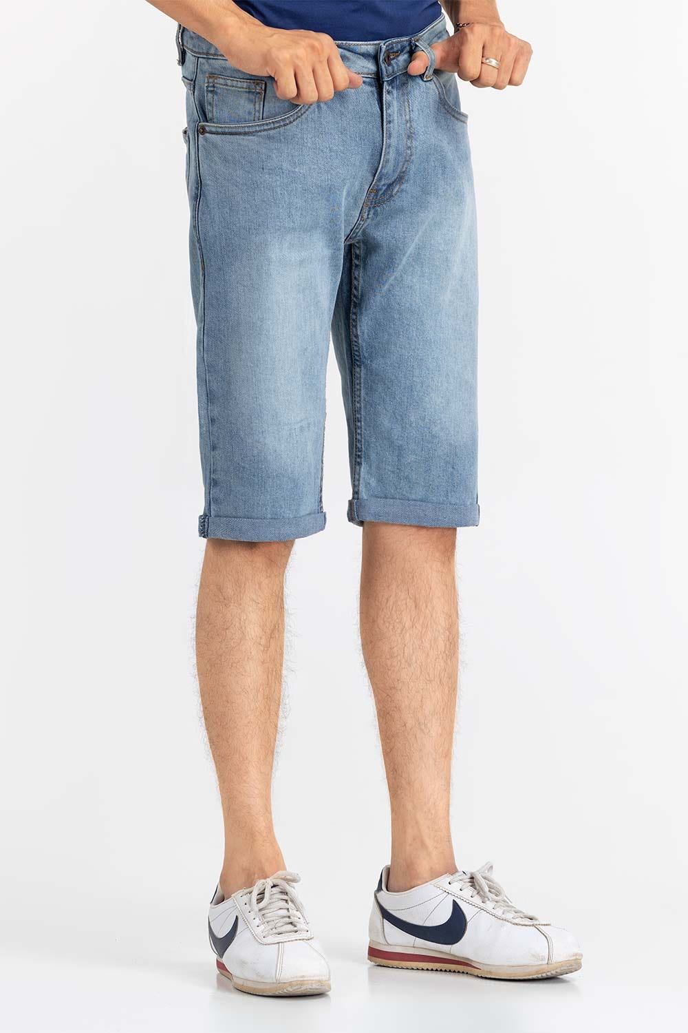 Light blue Basic Short