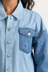 Light Blue Denim Jacket 224-210-035