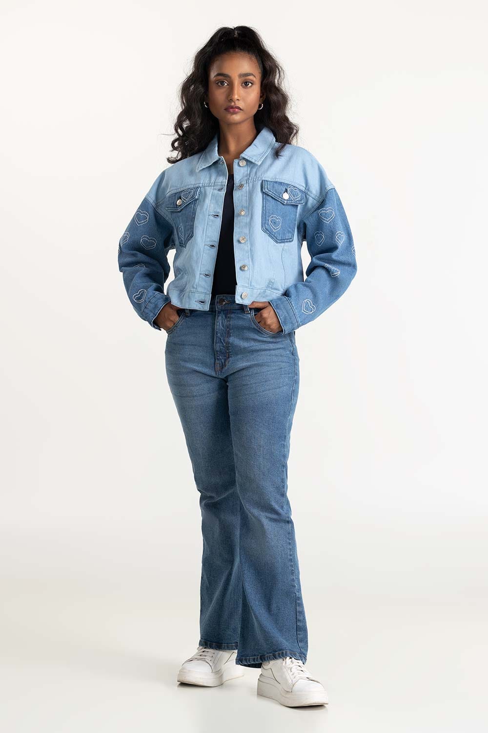 Light Blue Denim Jacket 224-210-035