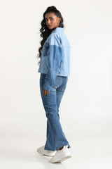 Light Blue Denim Jacket 224-210-035