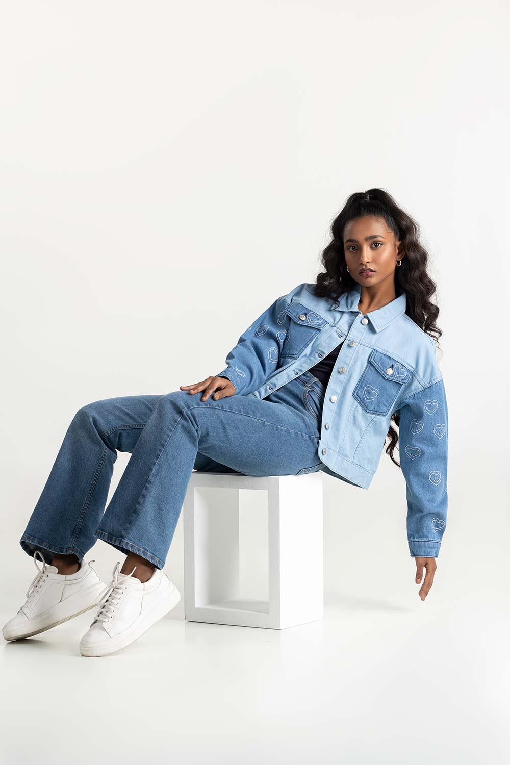 Light Blue Denim Jacket 224-210-035