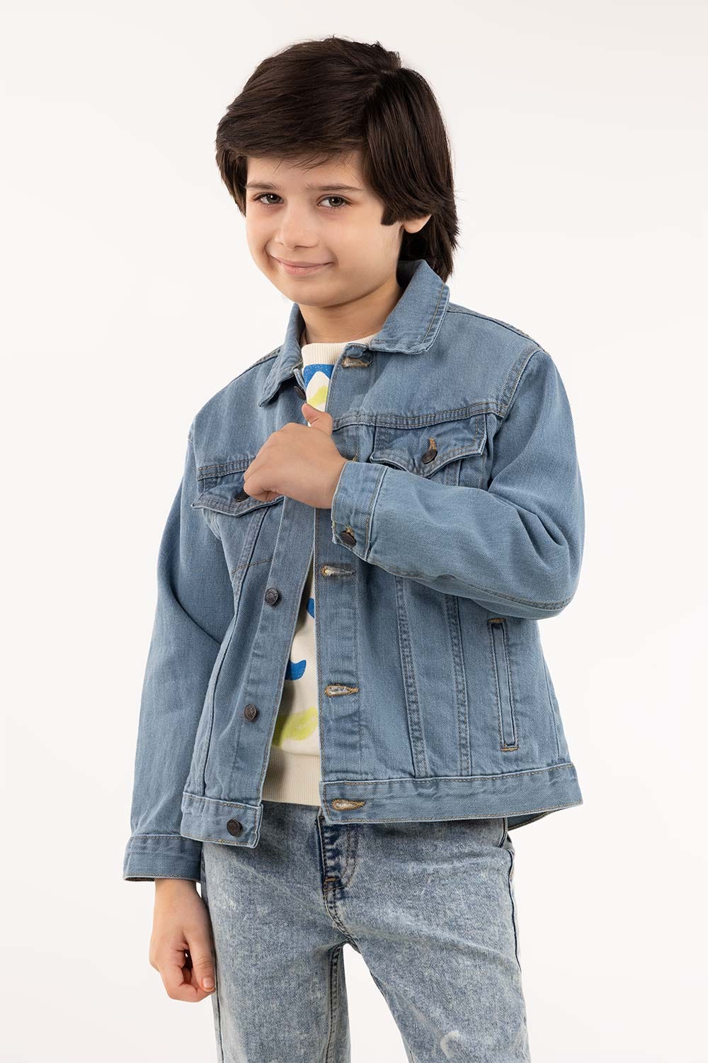 Junior Boy Light Blue Jacket 224-310-044