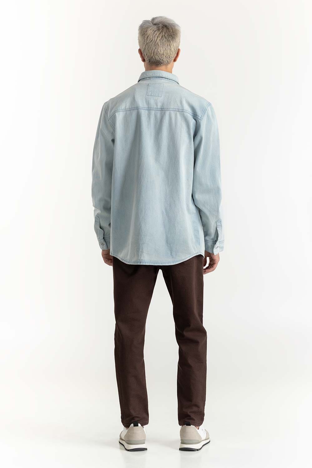 Light Blue Overshirt 224-117-010