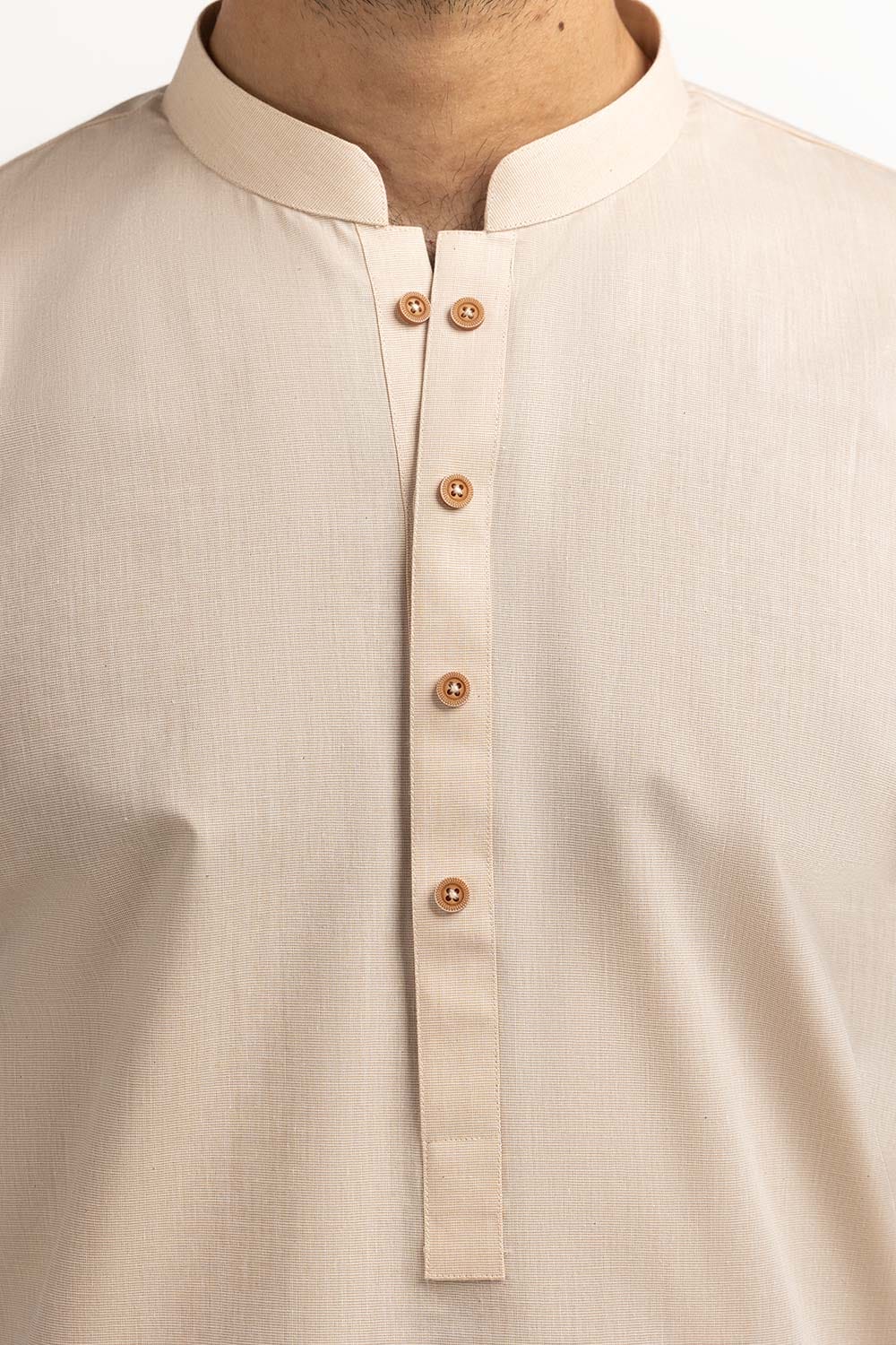 Light Brown Basic Kurta