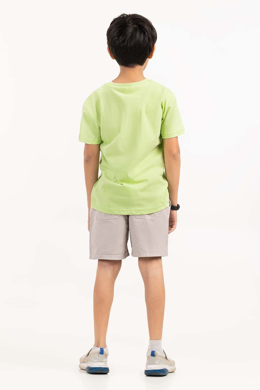 Toddler Boy Light Green Printed Knit Top TBKT-2210019