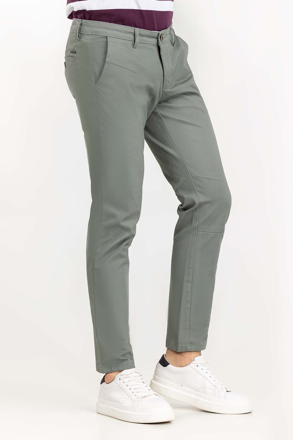 Light grey Basic Dyed Khaki Pant TR-KHPD22-020