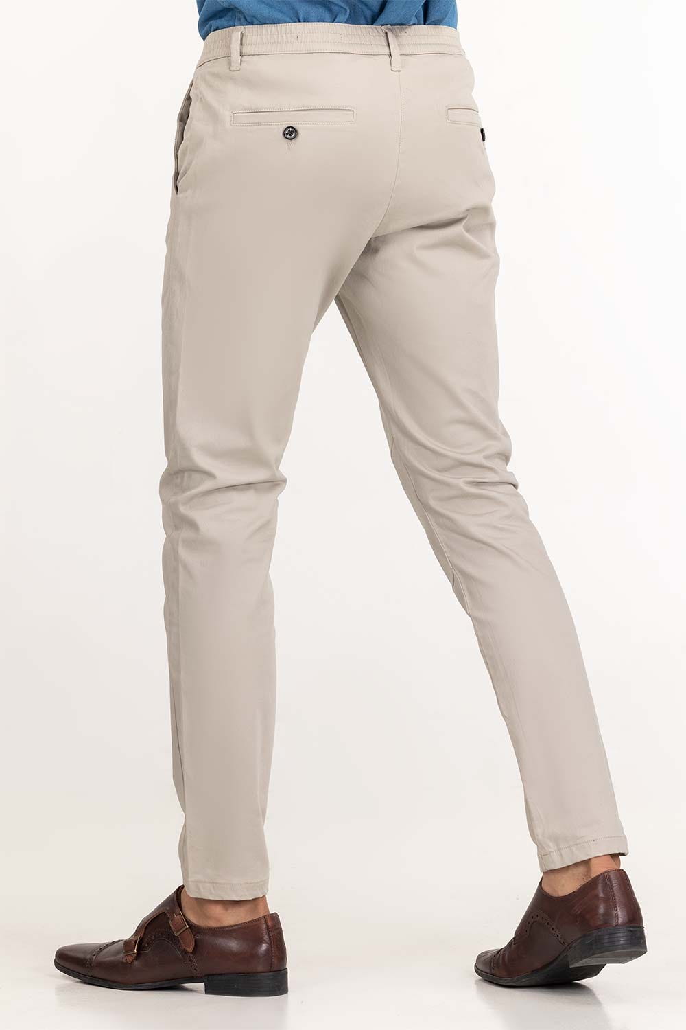 Light Grey Basic Dyed Khaki Pant TR-KHPD22-053