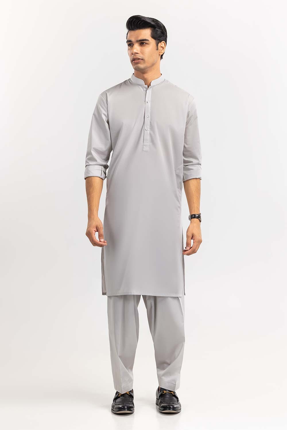 Light Grey Basic Shalwar Kameez Suit