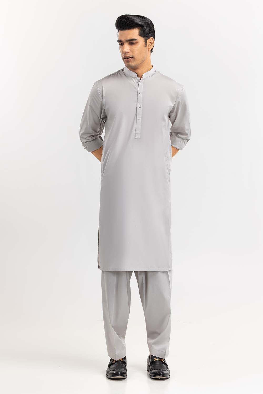 Light Grey Basic Shalwar Kameez Suit