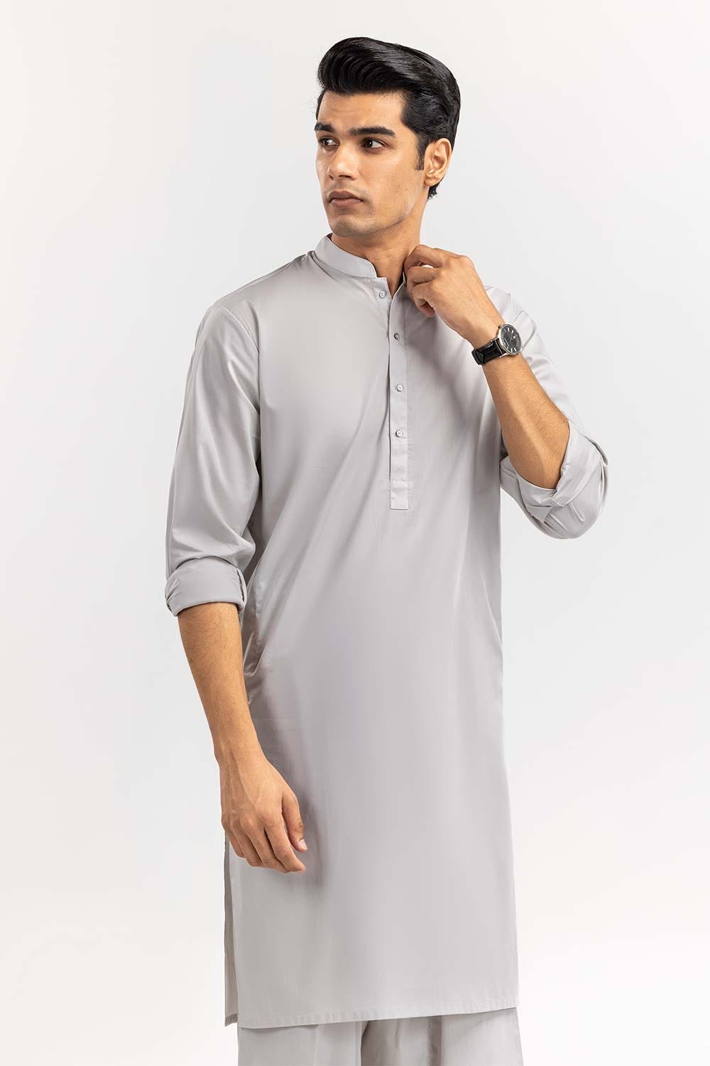 Light Grey Basic Shalwar Kameez Suit