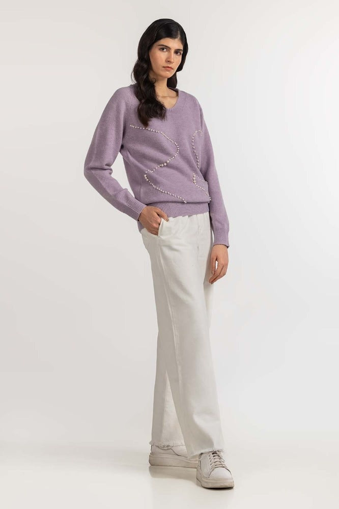 Lilac Basic Sweater WM-SWT-WS23-081