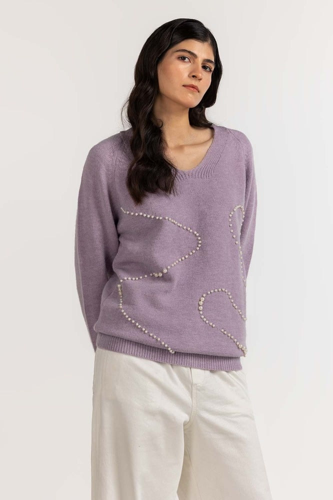Lilac Basic Sweater WM-SWT-WS23-081