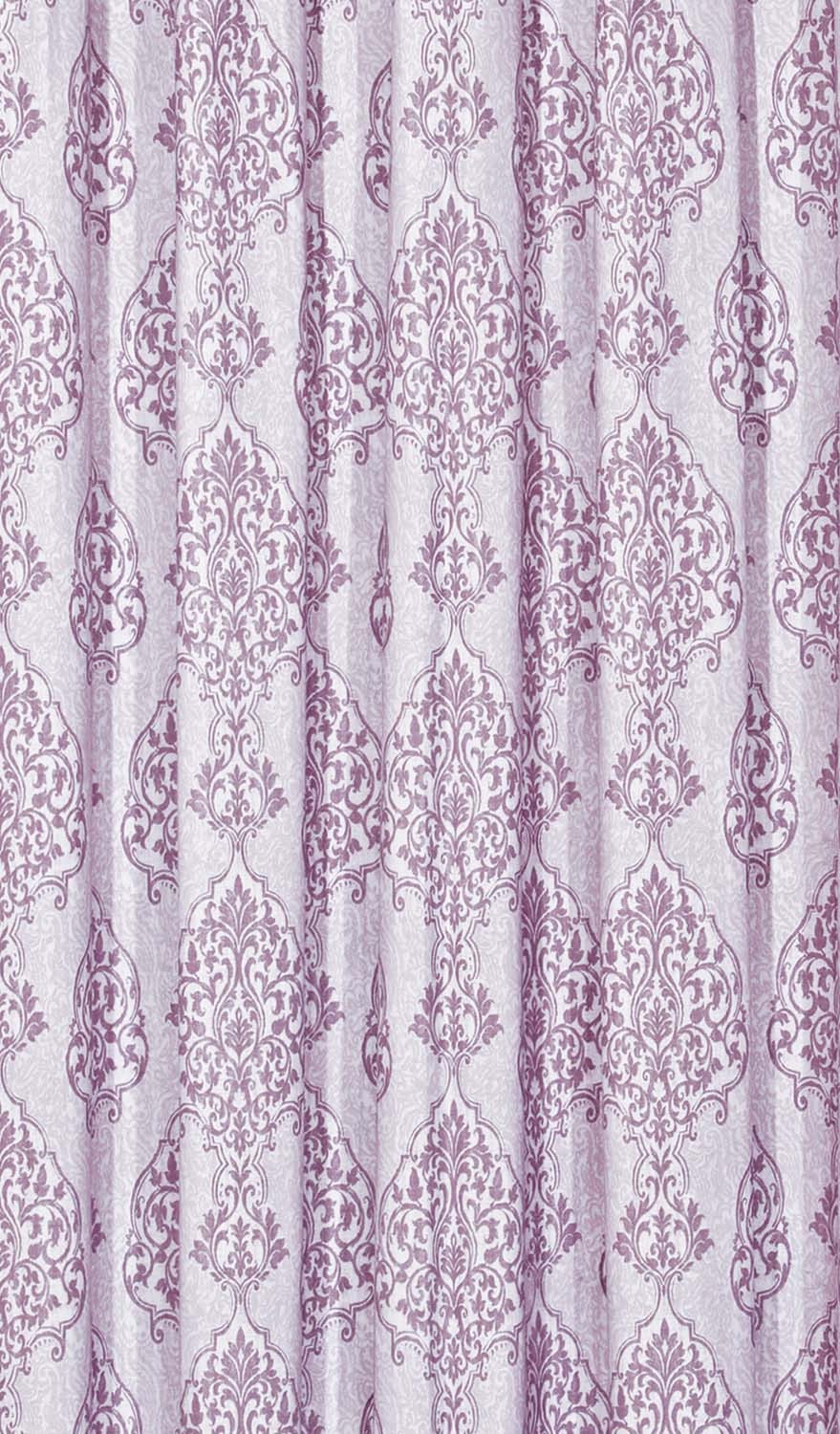 Lilac Glow Printed Curtain