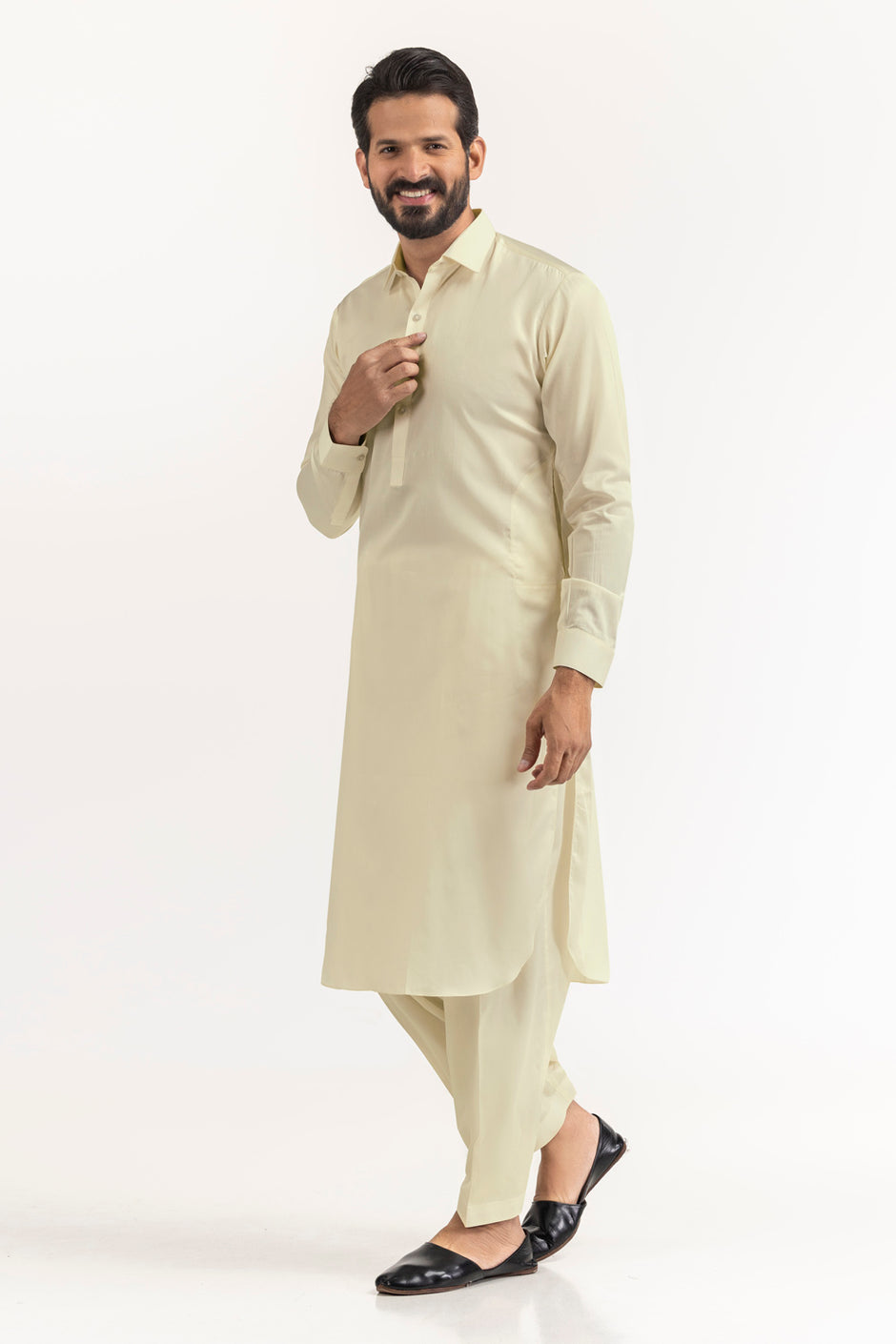 Lime Stone Unstitched Fabric Cotton