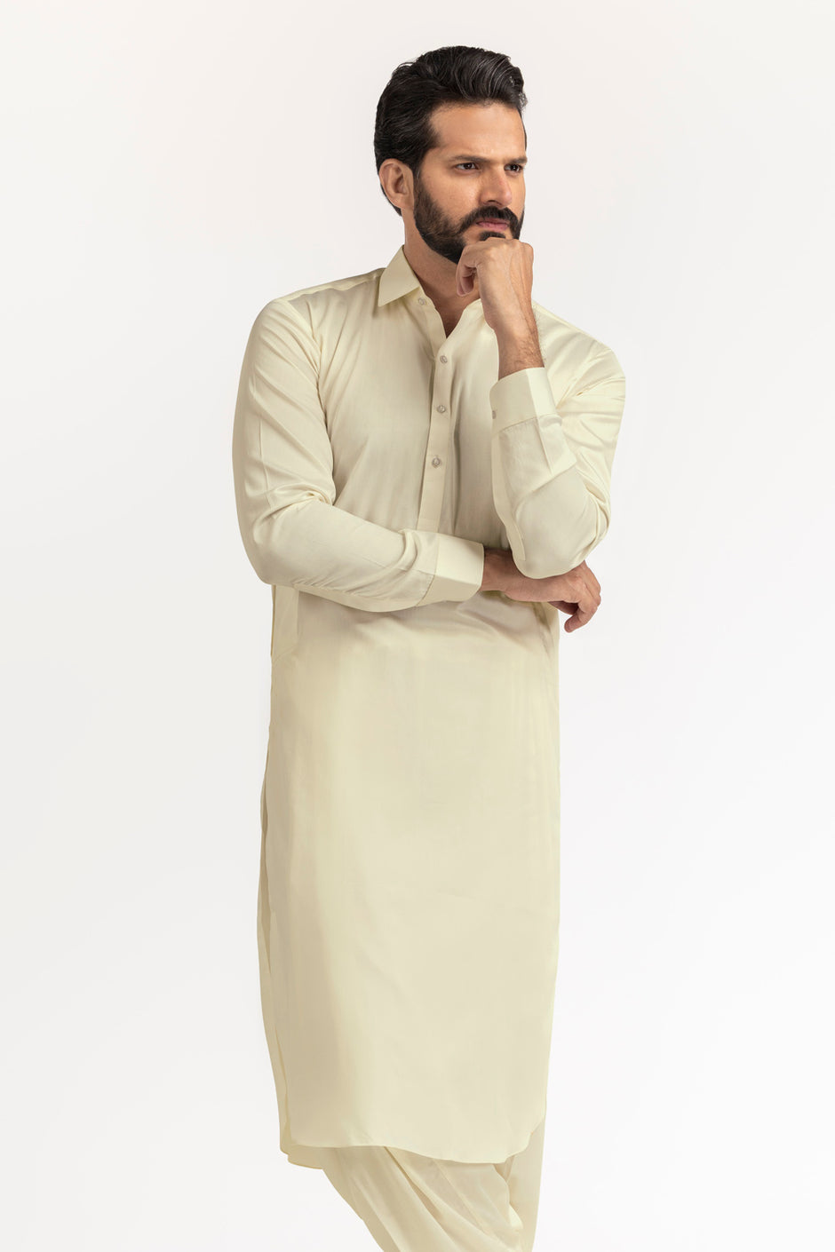 Lime Stone Unstitched Fabric Cotton