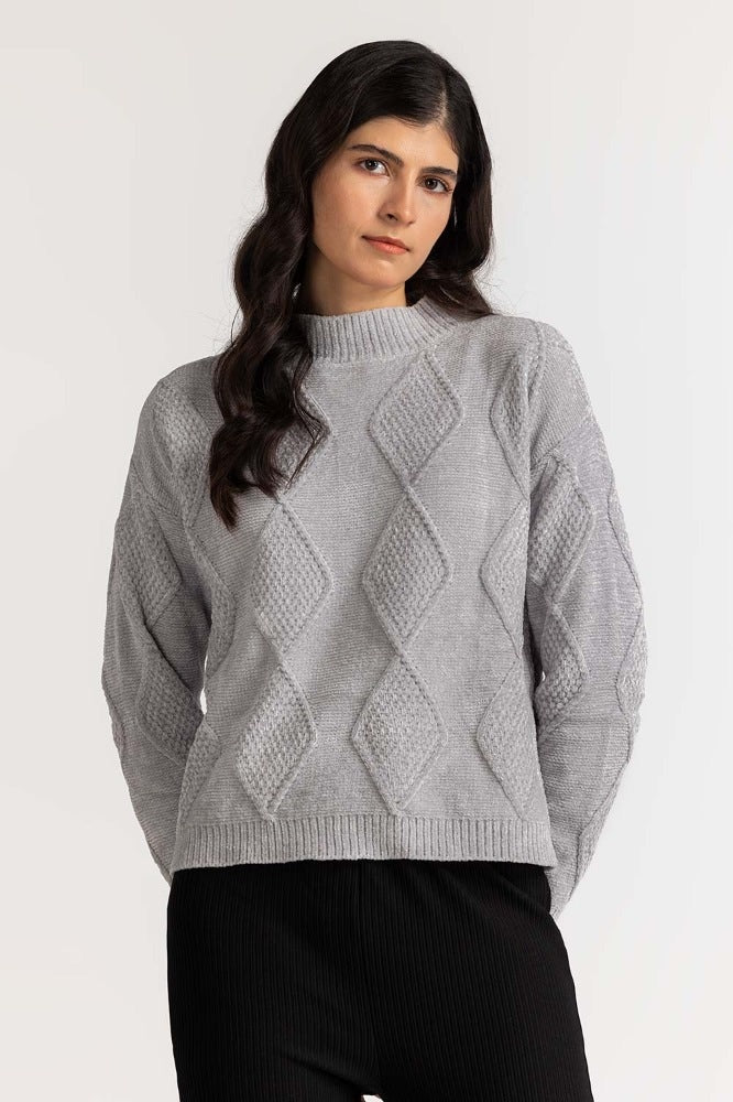 Lime Green Basic Sweater WM-SWT-WS23-094